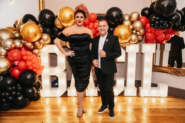 Hosts Terry George and Precious McMichaels at the BACIN Awards 2022