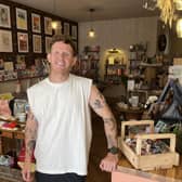 James Dransfield in new shop Twine on Ropergate, Pontefract