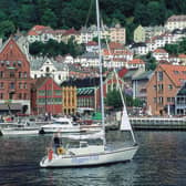 A view of the Bergen harbour. Picture: PA