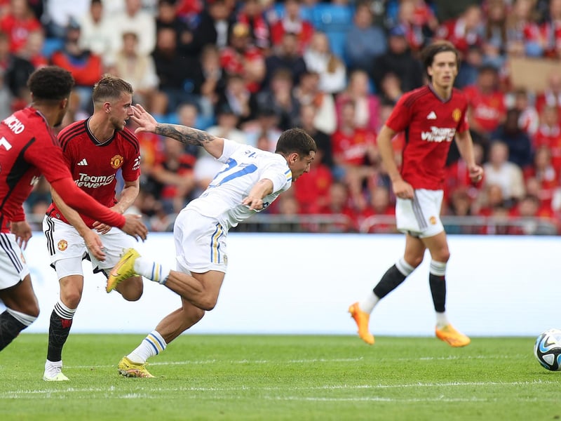 6 - Lively. Came inside to get on the ball. Was involved in some of Leeds' best attacking moments. Plenty of effort to get back.