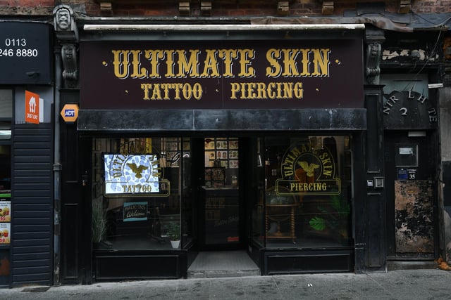 Ultimate Skin Tattoo Shop, in New Briggate, has a rating of 4.8 out of five from 133 Google reviews.