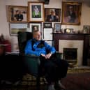 Dickie Bird  pictured at his home in Yorkshire. 