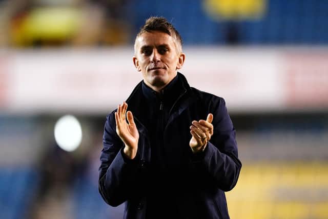 WHITES PRAISE: From Ipswich Town boss Kieran McKenna, above, pictured after Wednesday night's 4-0 Championship success at Millwall. Photo by John Walton/PA Wire.