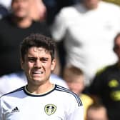 Leeds United's Welsh midfielder Daniel James eyes the ball during the English Premier League football match between Leeds United and Chelsea at Elland Road in Leeds, northern England, on August 21, 2022.