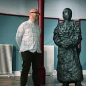 Paul Digby's new sculpture was modelled on Leeds ICU nurse Emily Greaves-Brayne. Picture: Jonathan Gawthorpe.
