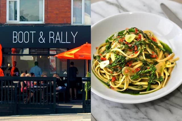 Boot and Rally have launched a collaboration with Italian restaurant Stuzzi. Menus have seen everything from arancini, fresh pasta, meatballs, fritters and loaded fries. (Photo: Boot and Rally/Jonathan Gawthorpe)