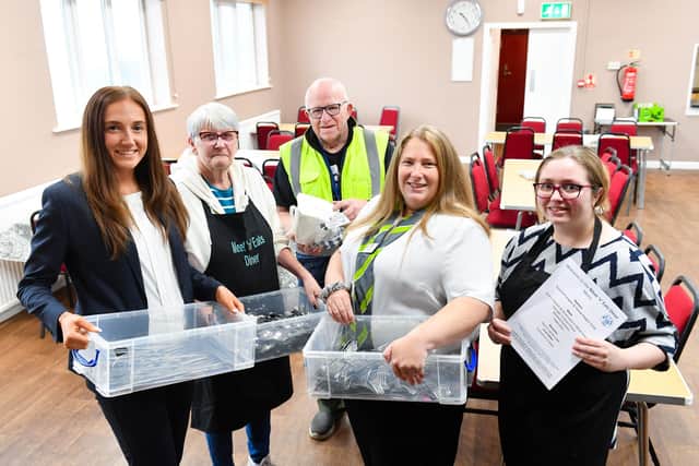 B&DWYW - 019 - Jess (left) and Belinda (middle) volunteering at The Well Project