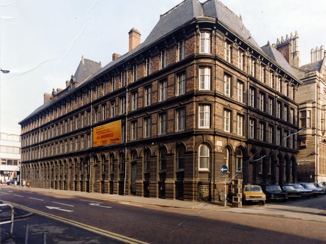 Quebec Street showing the junction with Toronto Street (right) in April 1979. Quebec Street opened in 1872 and was named in memory of General Wolfe who captured Quebec in Canada in 1759 but was killed in the Battle Plains of Abraham.