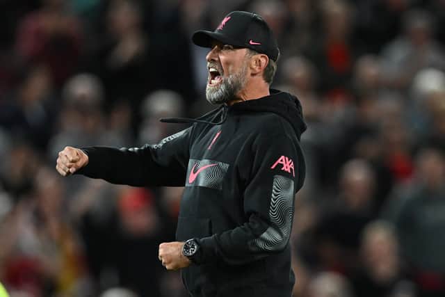 PASSIONATE RESPONSE: On Leeds United from Liverpool boss Jurgen Klopp, above. Photo by PAUL ELLIS/AFP via Getty Images.