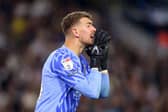 WHITES VIEW: From West Brom keeper Alex Palmer, above, pictured during Friday night's Championship clash against Leeds United at Elland Road.  
Photo by George Wood/Getty Images.