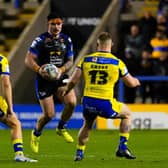 Leeds Rhinos' James Bentley, seen on the attack against Warrington Wolves, is the best pound-for-pound forward in Super League at the moment, according to fan James Bentley. Picture by Olly Hassell/SWpix.com.