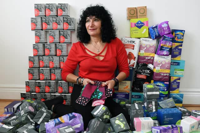 Tina Leslie back in 2019, three years after setting up the charity.