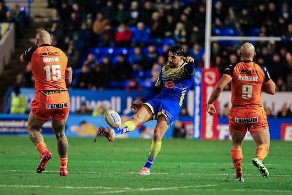 Gareth Widdop in action for Warrington agianst Castleford in February. Picture by Alex Whitehead/SWpix.com.