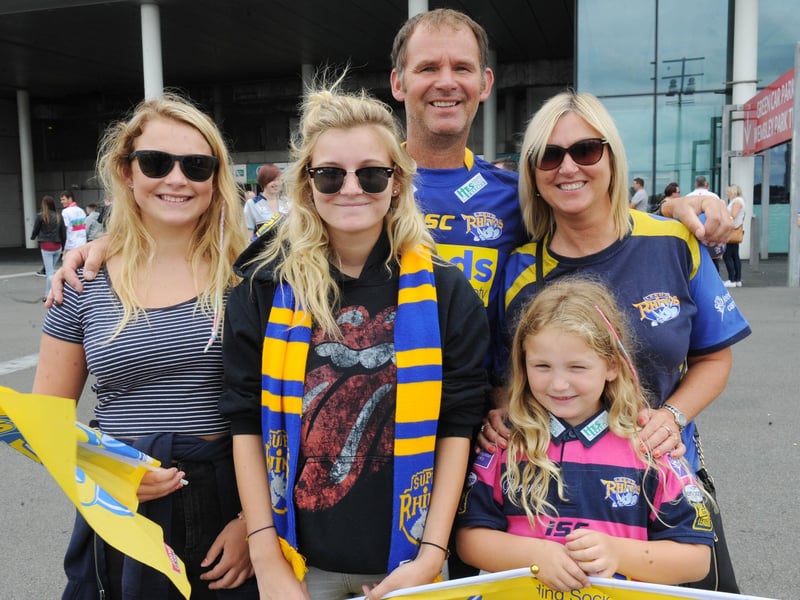 Rhinos fans at Wembley before the final.