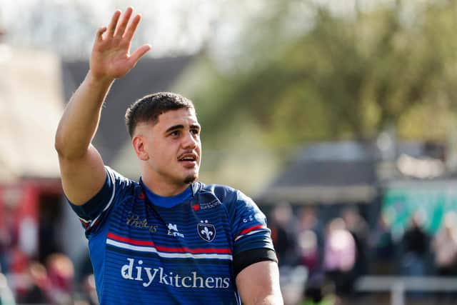 Wakefield Trinity's New Zealand-born forward Caleb Hamlin-Uele has been named in the England World Cup performance squad. Picture by John Clifton/SWpix.com.