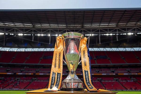 Batley Bulldogs will be hoping to lift the 1895 Cup on Saturday when they play at Wembley for thbe first time. Picture by Allan McKenzie/SWpix.com.