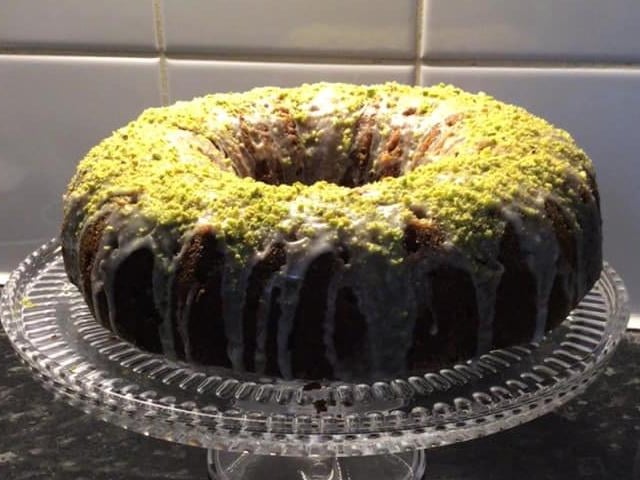 Svenja Alice Nielsen said: "Pistachio Lemon Drizzle Bunt Cake."