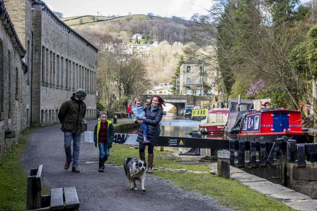 The Rochdale Canal at Hebden Bridge