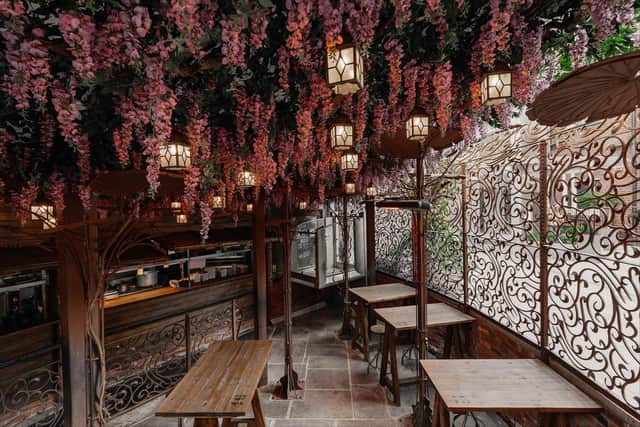 A gorgeous back drop for a hen do at The Botanist.
