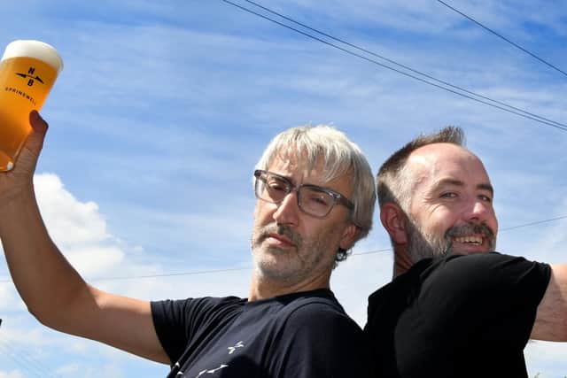 John Gyngell (left), co-owner at North Brewing, described their current struggles as particularly difficult coming on the back of the Covid-19 pandemic. Picture: Gary Longbottom