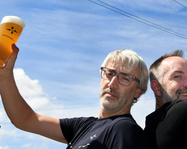John Gyngell (left), co-owner at North Brewing, described their current struggles as particularly difficult coming on the back of the Covid-19 pandemic. Picture: Gary Longbottom
