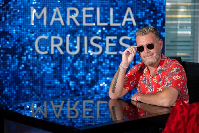 Jon Fisher aka 'Gary Barlow' onboard Marella Cruises.