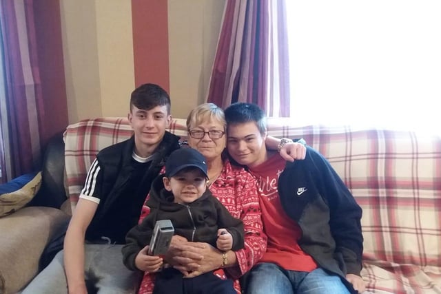 Fiona Grayson said: "My mum! (nanna) loves all her grand kids the same. Doesn't spoil one without the others. She would do anything for her grand kids and would walk (well drive!) 100 miles to see them! Love her to bits."