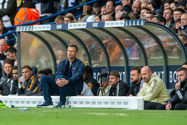 UNDER FIRE - Leeds United boss Jesse Marsch was the subject of boos and angry chants from the Elland Road crowd as his side lost 3-2 to Fulham. Pic: Bruce Rollinson