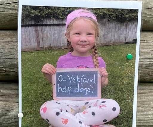Bella dreamt of being a vet - even at nursery!