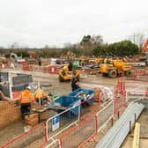BG - 20012132 - Works taking place on a busy construction site