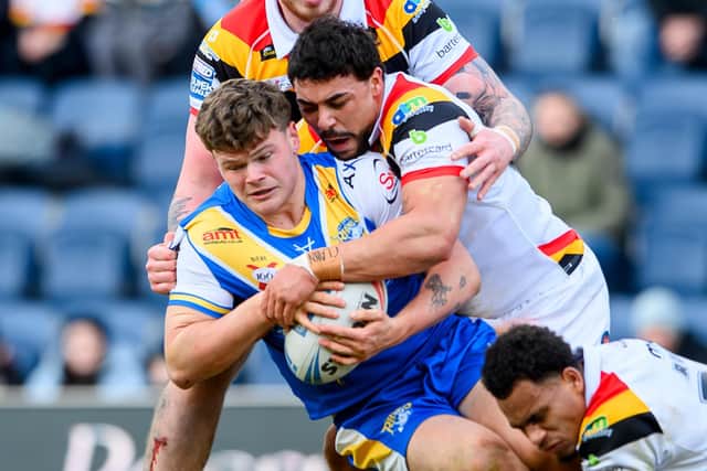 Prop Tom Nicholson-Watton will feature for Leeds Rhinos in Saturday's Challenge Cup third round tie at Widnes Vikings. Picture by Allan McKenzie/SWpix.com.