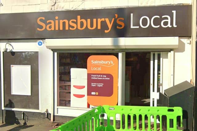 Police received a report a JCB forklift had collided into the Sainsbury’s store on Alverthorpe Road, Wakefield. Picture: Google
