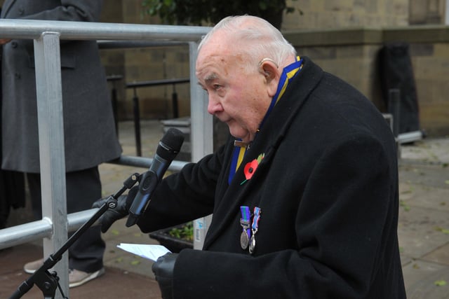 Alderman Bill Hyde, President of the Leeds branch of the Royal British Legion.