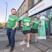 Leeds estate agents from Manning Stainton and members of Northern Estate Agencies embarked on a challenge to raise money for charity. Together, they raised a total of £13,500 for Macmillan Cancer Support. Photo: Richard Walker