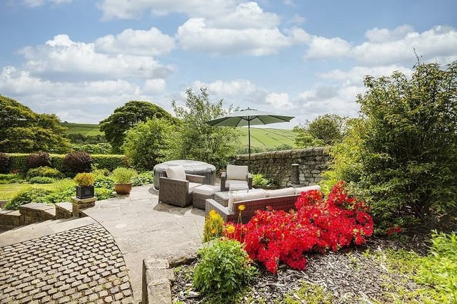 The gardens and the countryside beyond the property provide a stunning surroundings