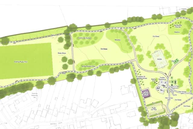 Plans to transform Green Park, in Horbury, have been approved. The scheme involves building new sports and play facilities across the 4.5 hectare site. Image: Horbury Heritage Trust.