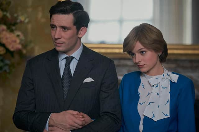 Emma Corrin as Diana and Josh O'Connor as Princess Charles in Season 4 of Netflix's, The Crown (Photo: Netflix)