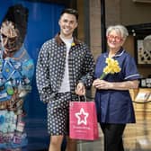 TV personality Joe Baggs has teamed up with end of life charity Marie Curie and Superdrug to launch ‘The Art of Care’ – a giant 3D artwork of a Marie Curie Healthcare Assistant caring for a patient, made of the items that the charity’s nursing teams say can make a big difference at the end of life.