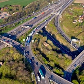 The M1 / M62 Lofthouse Interchange. 
