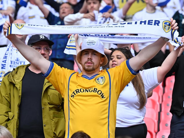 Leeds United's fans at Wembley