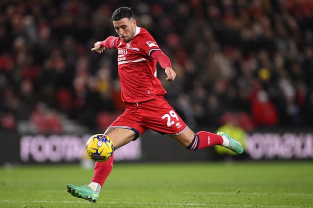 HIGH PRAISE - Middlesbrough's on-loan Leeds United player Sam Greenwood in action during the Sky Bet Championship match between Middlesbrough and Preston North End at Riverside Stadium. Pic: Stu Forster/Getty Images