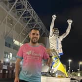 Jack Frake, 26, ran 84 miles in just 84 hours, with the final leg finishing at Leeds United home ground Elland Road.