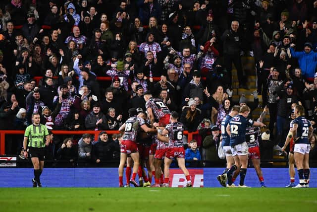 Leeds Rhinos were beaten 26-14 at Leigh Leopards in Super League round one six months ago. Picture by Olly Hassell/SWpix.com.