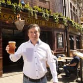 The Scarbrough Hotel, which is celebrating its 200th birthday this summer, is the top-rated pub in Leeds on Tripadvisor. Pictured is the city centre pub's landlord Toby Flint. A customer said: "Absolutely fantastic place to visit! The ale selection was fantastic and we ordered lunch. Fantastic. We recommend a visit."