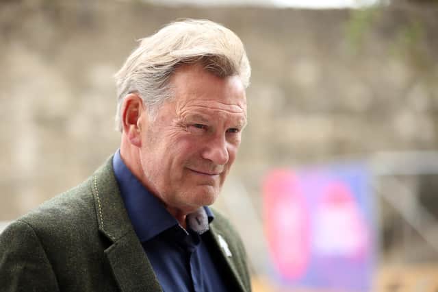 Former footballer and manager Glenn Hoddle talks to the media during his visit to the Southampton fanzone during the ICC Cricket World Cup 2019 at Westquay on June 14, 2019 in Southampton, England.