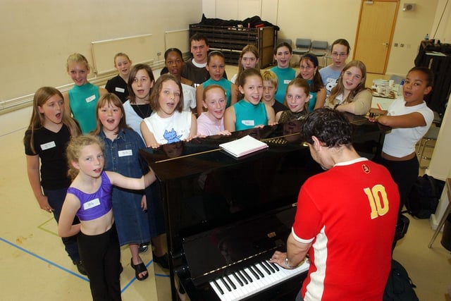 West Yorkshire Playhouse staged auditions for Wind in the Willows. Pictured is musical director Matt Marks with young hopefuls.