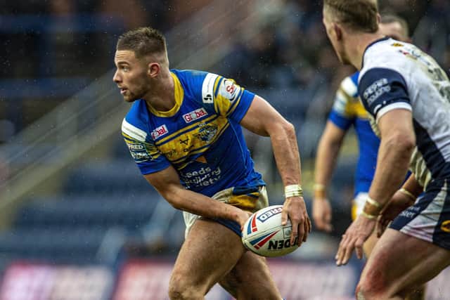 Jack Walker on the ball against Warrington. Picture by Tony Johnson