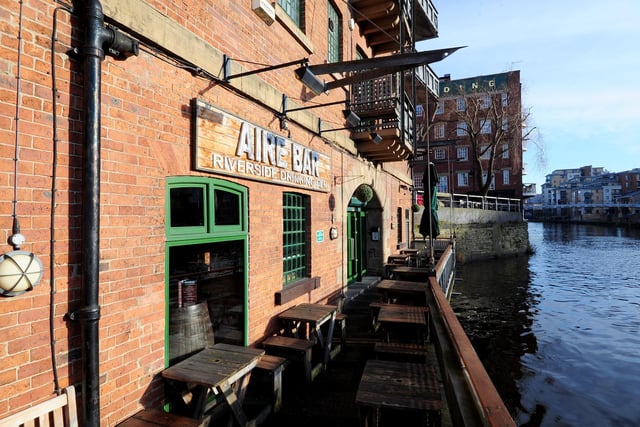 Aire Bar, in The Calls, also has a beautiful waterside terrace, this time boasting views of the River Aire.