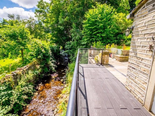 A lovely view from this balcony and patio.