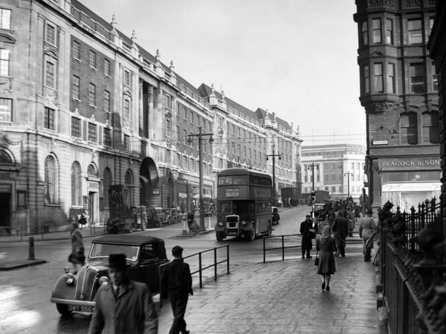 The Headrow pictured in February 1949.